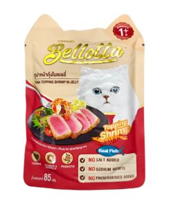Bellotta Pouch Tuna Topping Shrimp in Jelly (85g)