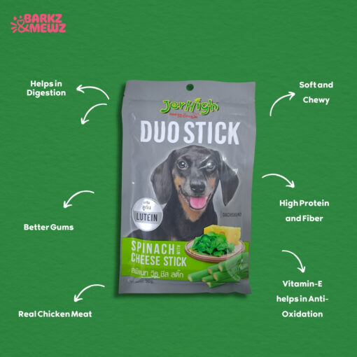 JerHigh Spinach With Cheese Duo Stick Dog - Image 4